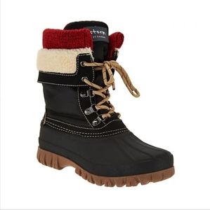 STORM BY COUGAR WOMENS LACE UP WATERPROOF BOOTS CREEK METRO BLACK SIZE 9 NIB